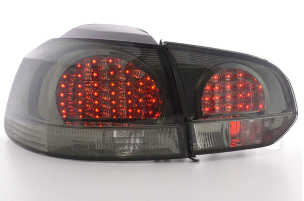 FK Set VW GOLF 6 MK6 08-12 LED REAR LIGHTS LAMPS TAIL BACK Smoke Red LHD