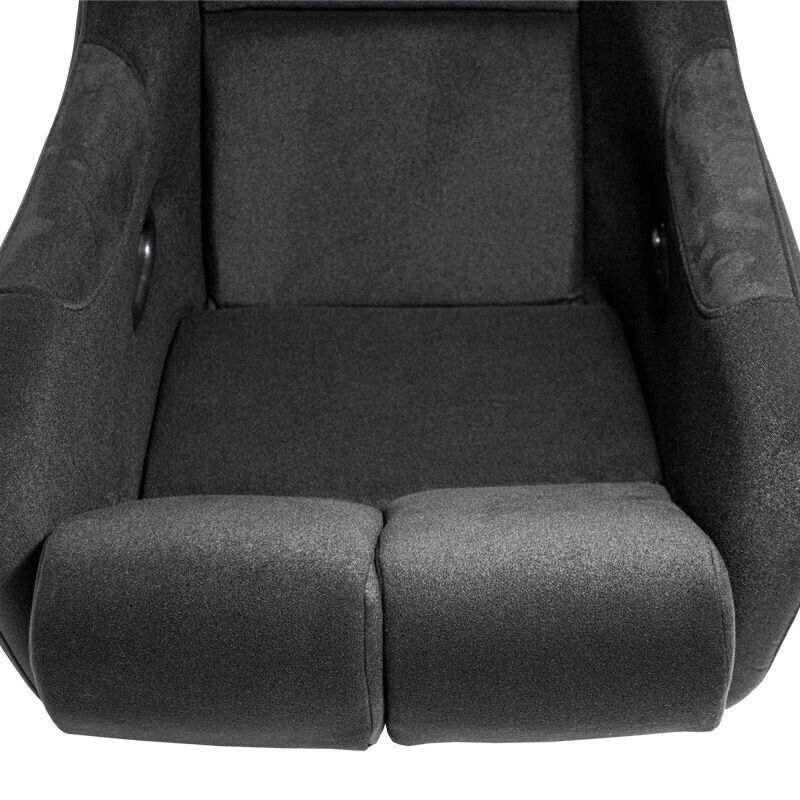 AST x2 Universal Sports Bucket Seats BS6 Race Black Fixed Back + slides