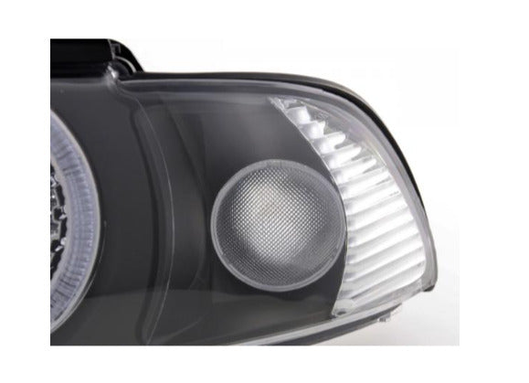 FK LED DRL Angel Eye XENON headlights BMW 5-series E39 95-00 black M5 LHD RHD