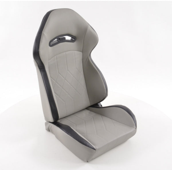 FK Pair Universal Reclining Bucket Sports Seats Grey Hammerhead Shark Edition