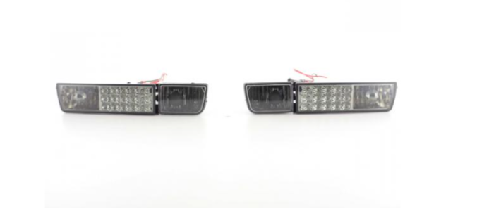 FK pair LED front bumper indicator set black VW Golf 3 Vento 1HXO 1EXO 91-97