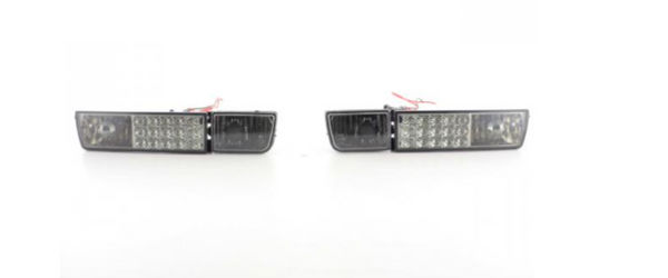 FK Paar LED Frontstoßstangenblinker Set schwarz VW Golf 3 Vento 1HXO 1EXO 91-97