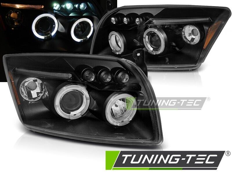 Tuning-Tec Pair LED DRL Halo Headlights DODGE CALIBER 06-12 LHD