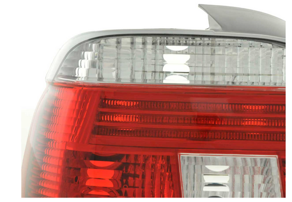 FK Pair Rear lights BMW 5-series E39 95-00 Crystal Red White M Sport LHD M5