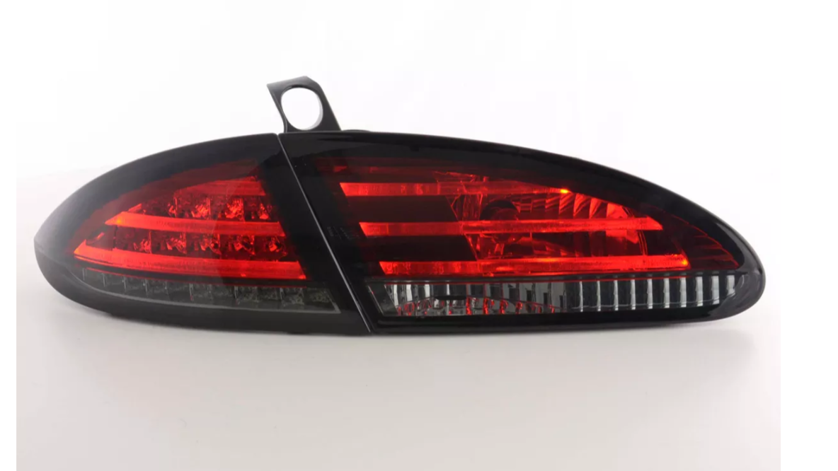 FK Pair LED Rear Lights Lightbar Seat Leon 2 MK2 1P BJ 05-09 Lightbar Black LHD