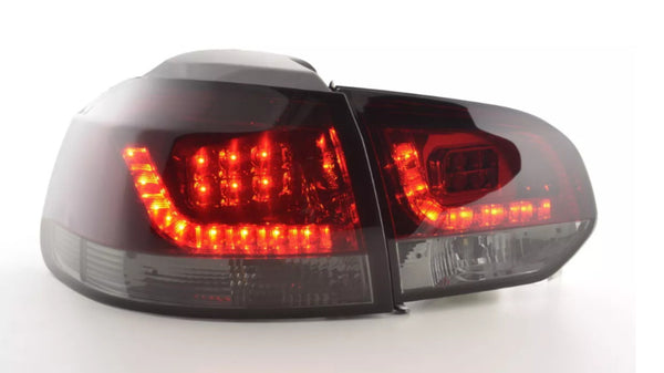 FK Pair VW GOLF MK6 6 08-12 1K LED REAR LIGHTS Lightbar Tail Lamps Smoke RHD