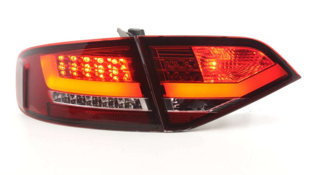 FK Pair LED REAR LIGHTS Lightbar Audi A4 B8 8K Saloon 07-11 red S4 S-Line LHD