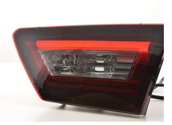 FK Pair LED Lightbar DRL Rear Lights Renault Clio 4 MK4 X98 12-16 red black LHD