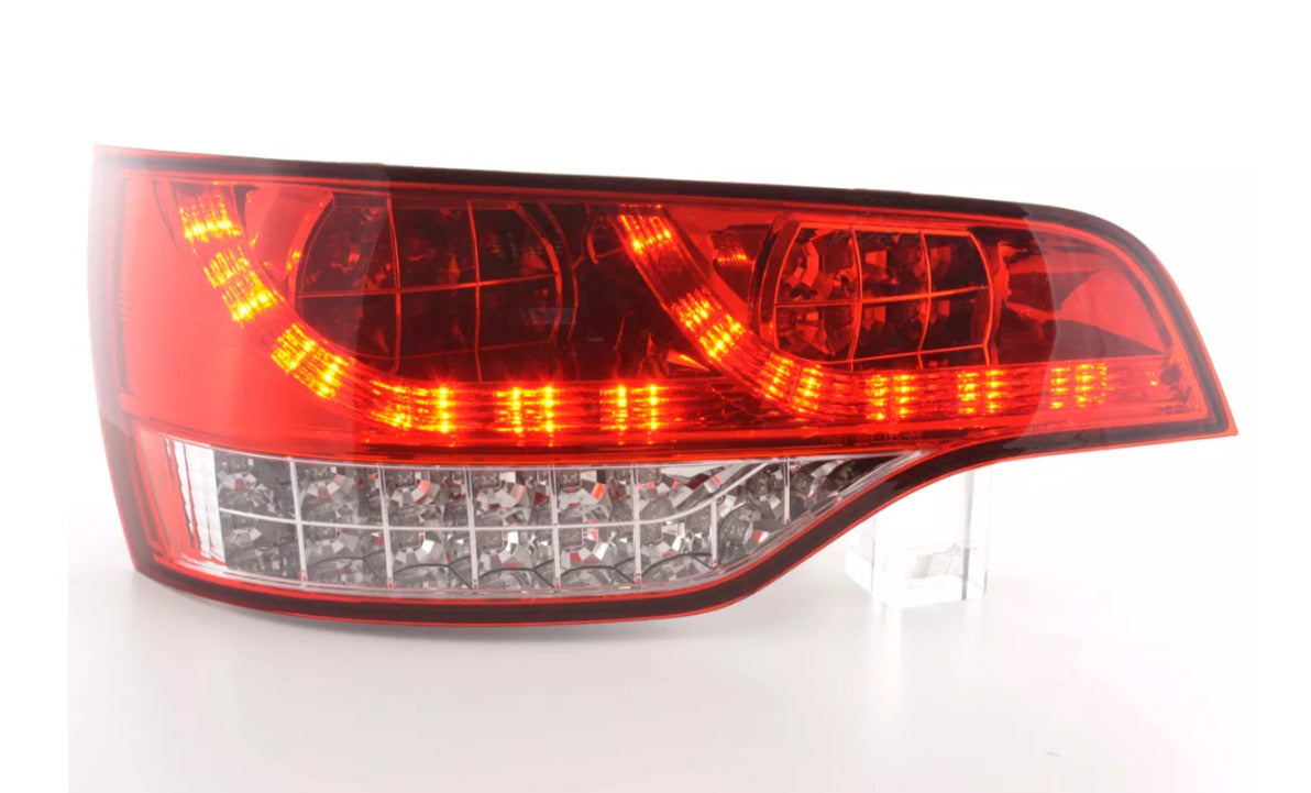 FK Pair Audi Q7 4L 06+ LED DRL Lightbar REAR TAIL BACK LIGHTS Red & Clear LHD