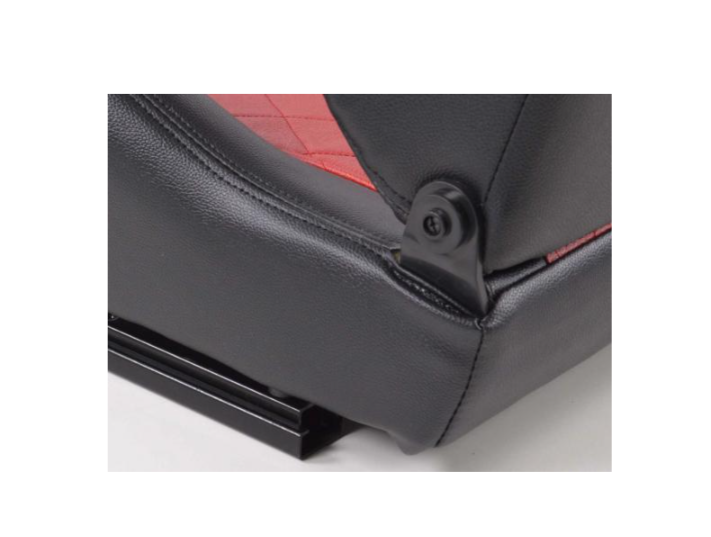 FK Universal Reclining Bucket Sportsitze – Deluxe Steppnaht in Schwarz und Rot