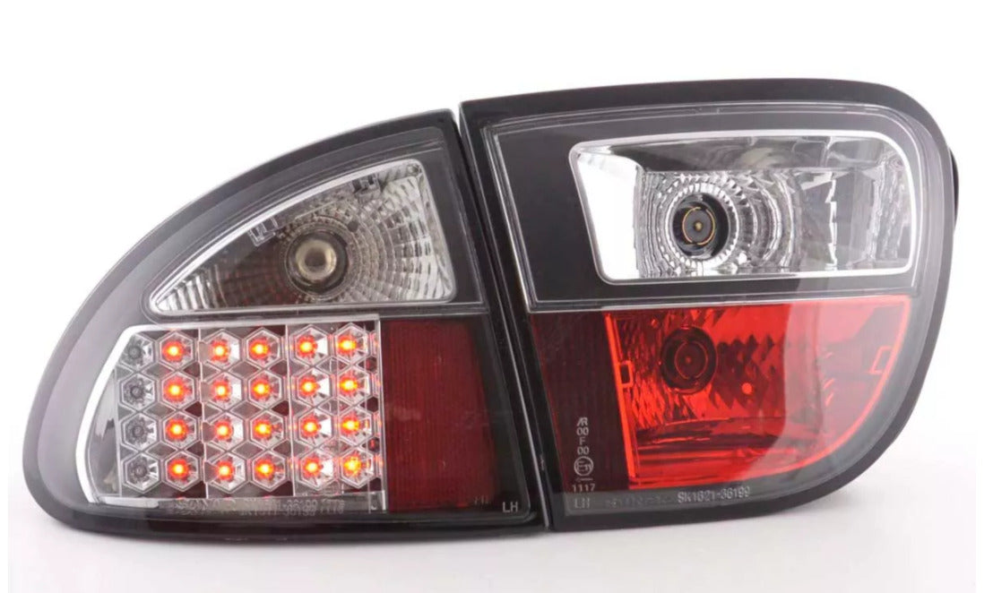 FK Set Seat Leon 1M 99-05 LED DRL Lightbar Rear Lights DRL Black Plug & Play LHD