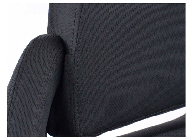 FK Pair Universal Reclining Bucket Sports Seats - Race Black Edition