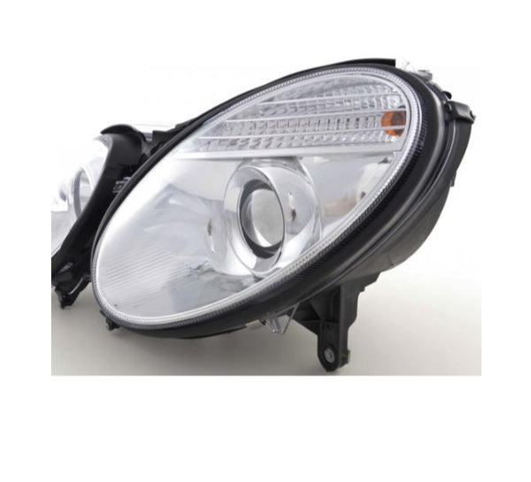 FK LED DRL Angel Eye Halo Headlights Mercedes E-Class W211 211 06-08 chrome LHD