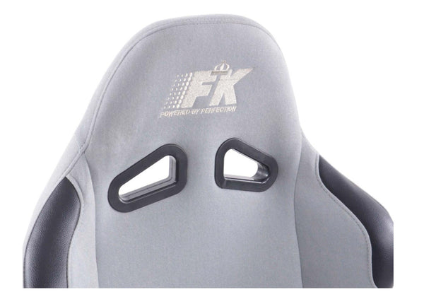 FK Universal Full Fixed Back Bucket Sports Seats GREY Edition Track Drift Style