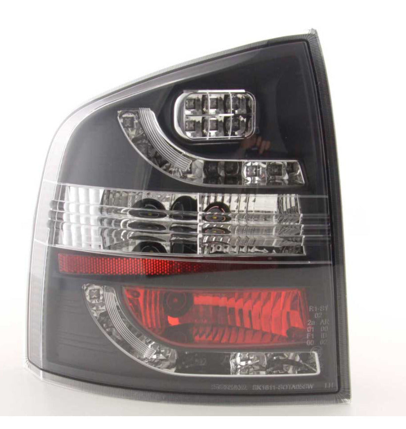 FK Pair SKODA OCTAVIA 2 MK2 1Z ESTATE LED REAR LIGHTS Chrome 05-12 Combi