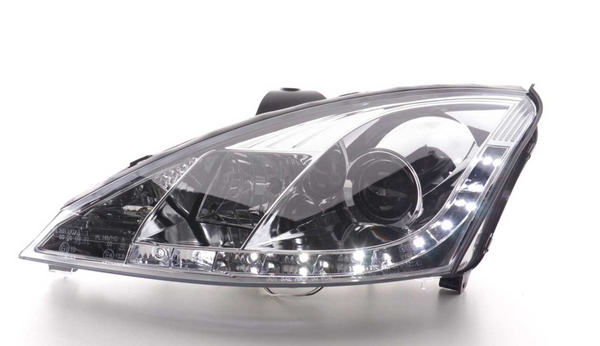 FK LED DRL Halo Ring Lightbar Headlights Ford Focus 1 MK1 C170 3/4/5dr 01-04 LHD