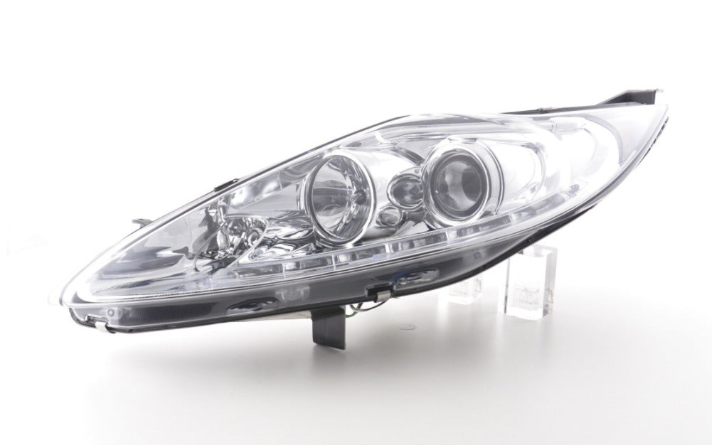 FK Lightbar LED DRL Headlights Halo Ford Fiesta 7 MK7 JA8 08-12 chrome ST RS LHD