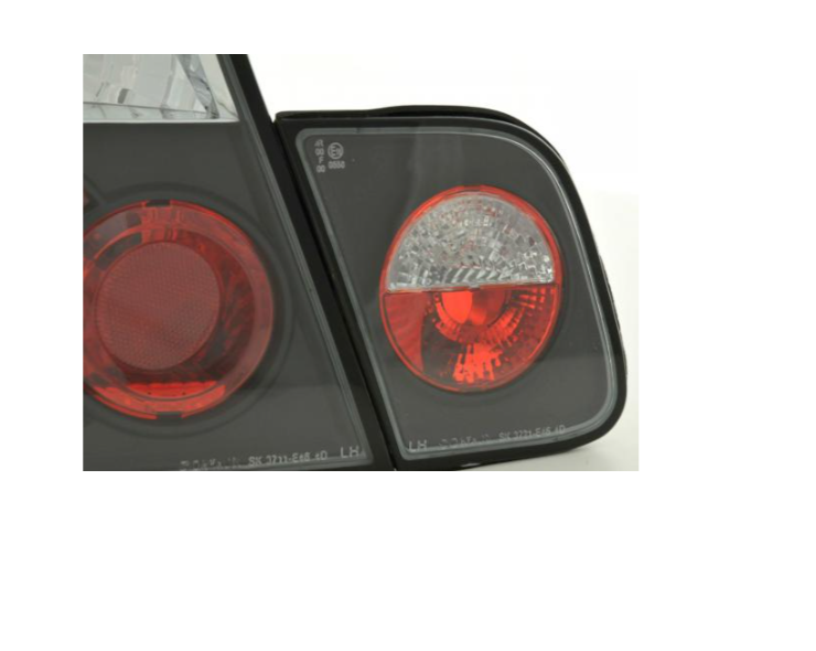 FK Pair Halogen REAR LIGHTS BMW E46 Saloon E46 98-01 black red M3 325 330 LHD