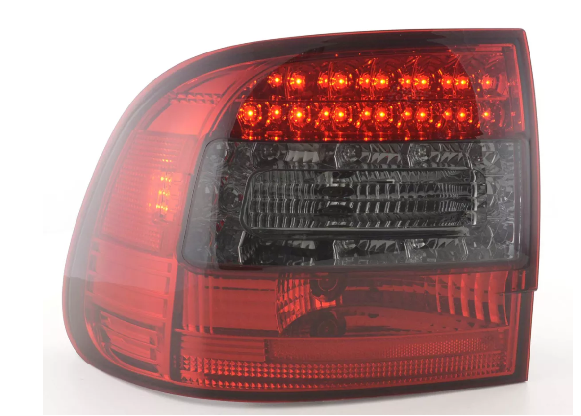 FK Paar LED DRL RÜCKLEUCHTEN Porsche Cayenne 955 02-06 rot rauchschwarz 9PA LHD