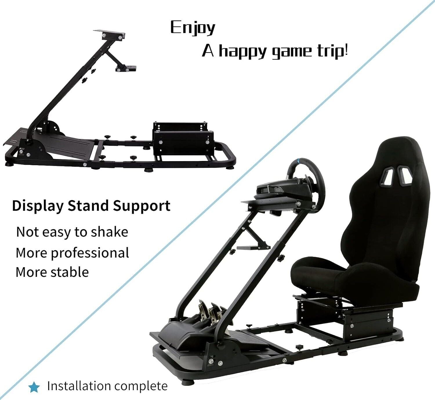 AMN Driving Game Sim Racing Simulator Frame Stand for Wheel Pedals Xbo ...