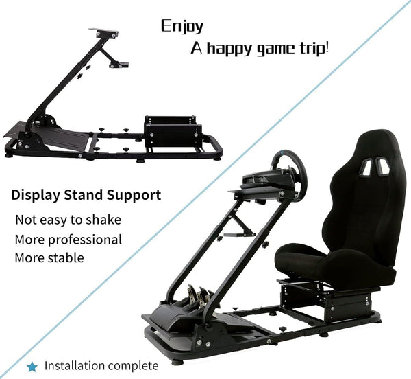 AMN Driving Game Sim Racing Simulator Frame Stand for Wheel Pedals Xbox PS PC