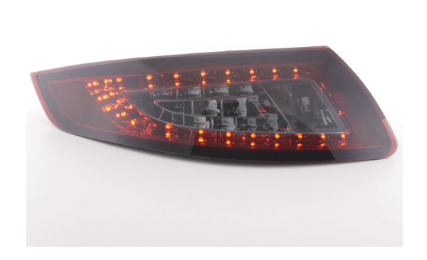 FK Pair LED DRL Lightbar Rear Lights Porsche 911 997 05-09 red black smoke GT Tail Lamps LHD