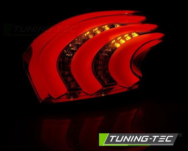 Tuning-Tec Pair LED DRL Lightbar Rear Lights PEUGEOT 208 12-15 3D 5D Smoke LHD