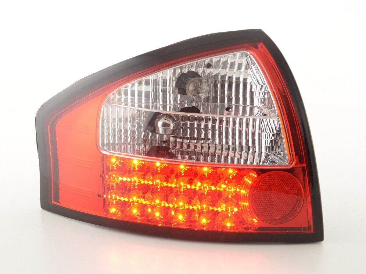 FK Pair LED Lightbar DRL Rear Lights Tail Audi A6 4B 97-03 clear A6 C5 S6 Style LHD