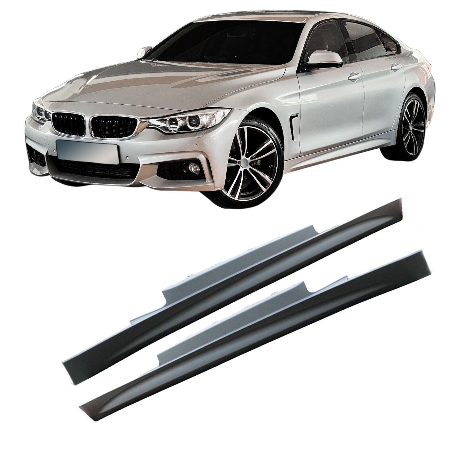 JOM BMW F32 4 series 13+ Front Rear Bumper Polyp Unpainted Skirts Full Body Kit