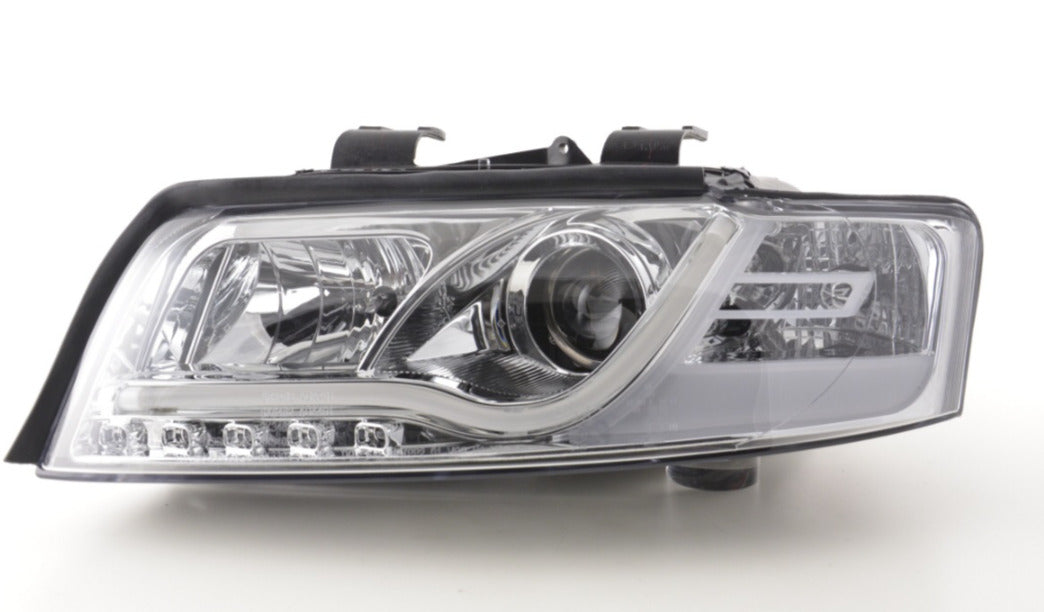 FK LED DRL Lightbar Deluxe Edition Headlights Audi A4 B6 8E 01-04 CHrome RHD S4