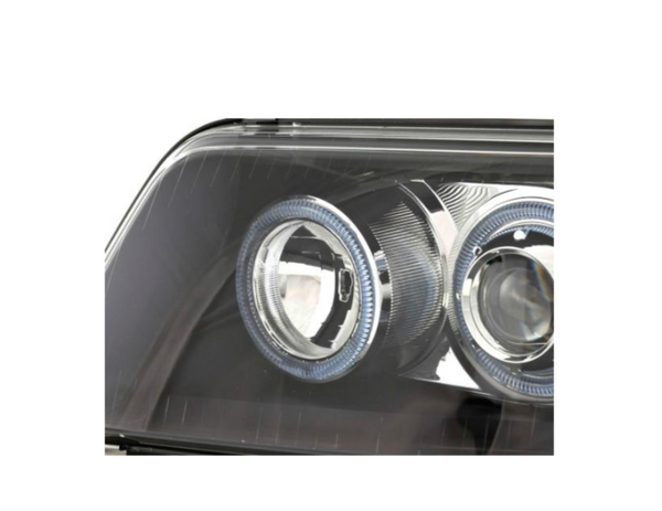 FK Paar Angel Eye Scheinwerfer VW Transporter T5 7J / 7H 03-09 schwarz LHD + RHD Uni