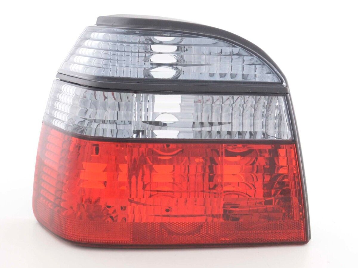 FK Pair Rear Lights VW Golf 3 MK3 1HXO 92-97 black red crystal inc harnesses LHD