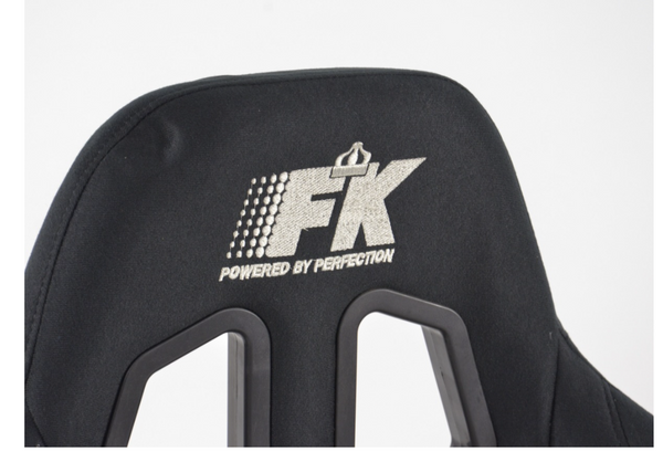 FK Pair of Black Universal Racing Sports Bucket Seats Fixed Back Drift Track