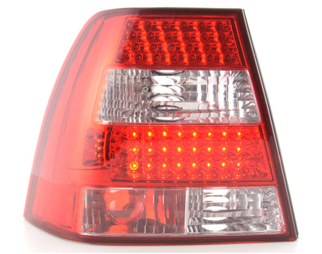 FK LED Lightbar DRL Rückleuchten Heck VW Bora 1J 98-03 rot klar LHD