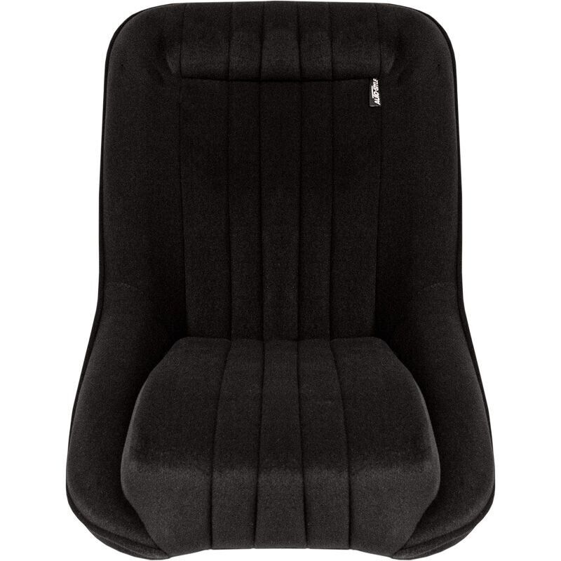 AS x2 Classic Car Retro Kit Sports Fixed Back Bucket Seats Black Fabric + slides