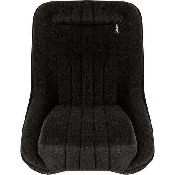 AS x2 Classic Car Retro Kit Sports Fixed Back Bucket Seats Black Fabric + slides