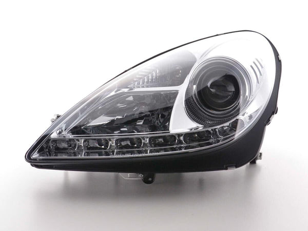 FK LED DRL Halo Lightbar Headlights Mercedes SLK R171 04-11 171 chrome AMG LHD