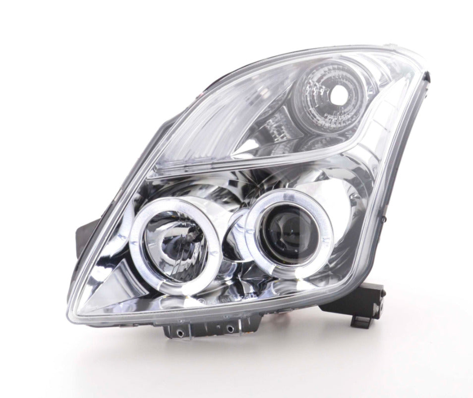 FK LED DRL Angel Eye Halo Ring Headlights Suzuki Swift MZ EZ 05+ Chrome LHD