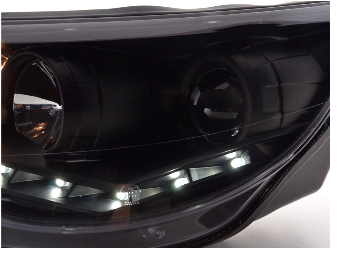 FK Paar LED DRL Lightbar Halo-Scheinwerfer VW Tiguan 07-11 Black Edition 5N LHD