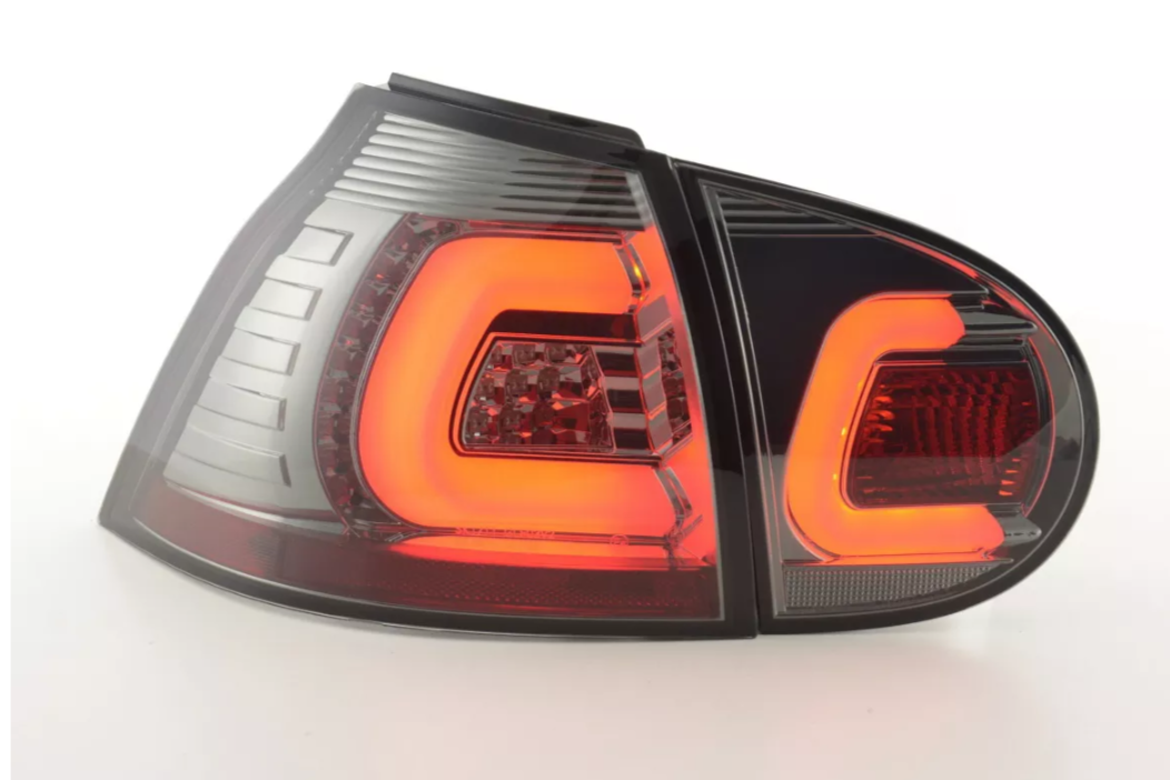 FK Pair LED DRL Lightbar Rear Lights VW Golf 5 03-08 black