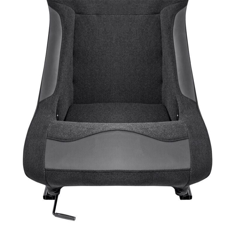 AUTOSTYLE BW x2 Universal Pair Sports Bucket Seats Black Fixed Back slide runner