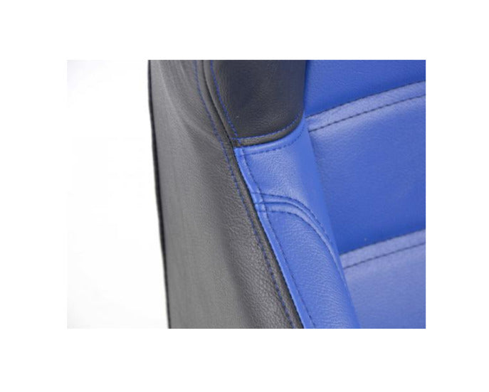 FK Pair Universal Reclining Bucket Motorsport Seats Blue on Black Edition