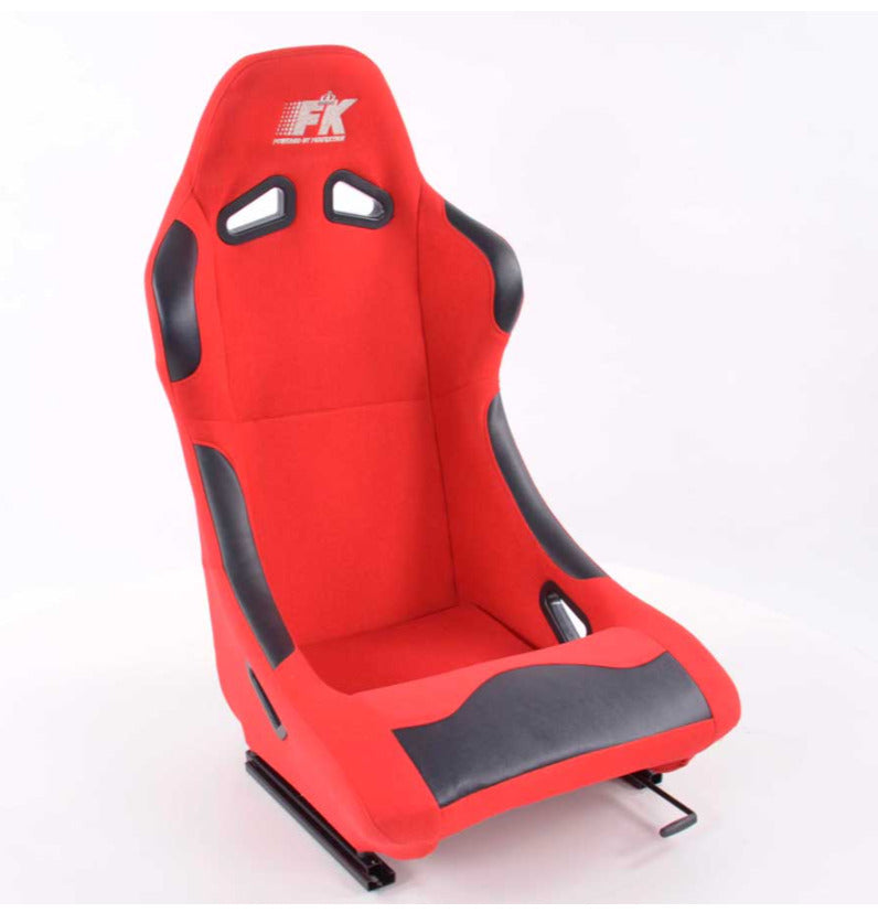 FK Universal Full Fixed Back Bucket Sports Seats RED Edition Track Drift Style