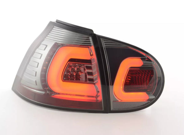 FK VW GOLF MK5 5 03-08 LED Lightbar REAR LIGHTS LAMPS TAIL BLACK LHD GTI LHD