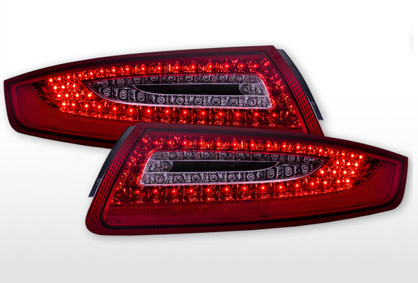 FK Pair LED DRL Lightbar Rear Lights Porsche 911 997 05-09 red clear LHD