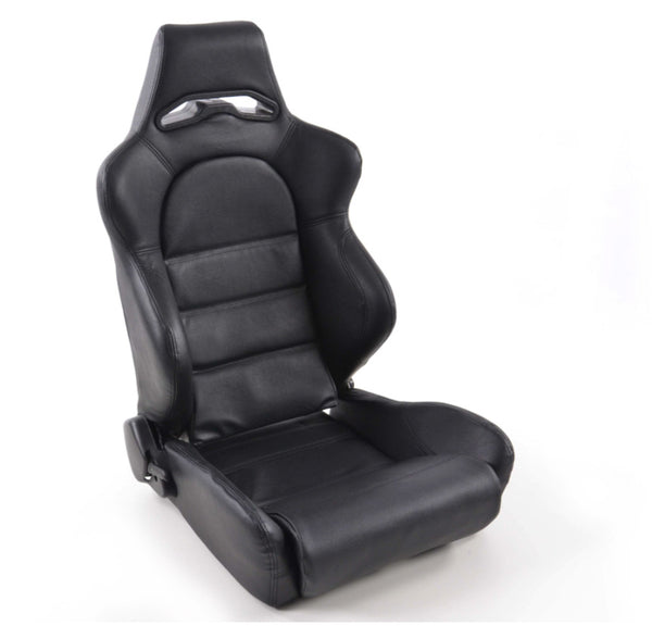 FK Universal Folding Reclining Bucket Sports Seats - Motorsport Black Edition