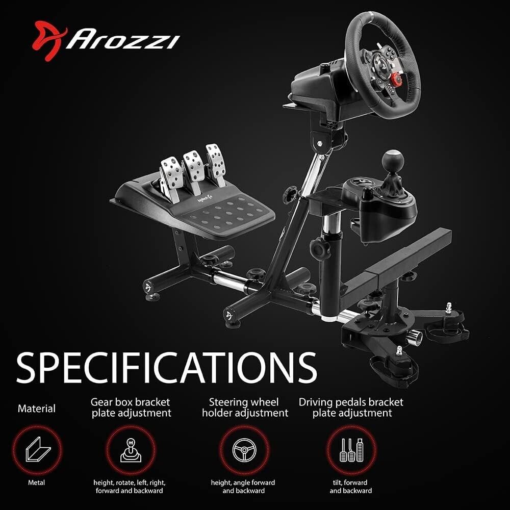 AV Driving Game Racing Sim Frame for Chair Wheel Pedals Xbox PS PC Console F1