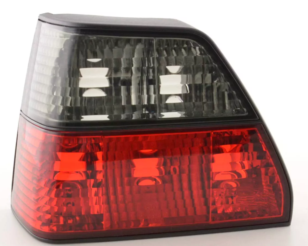 FK Paar RÜCKLICHTER VW Golf 2 MK2 19E 84-91 schwarz rot inkl. Kabelbaum LHD