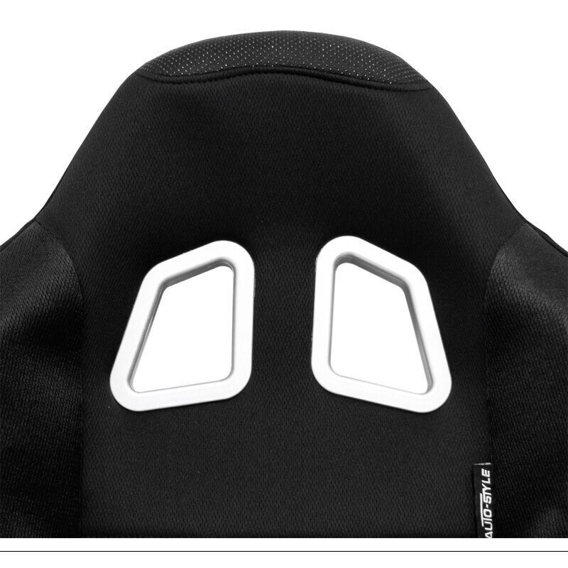 AUTOSTYLE x1 Single Universal Single Sports Bucket Seat BLACK fixed back runners