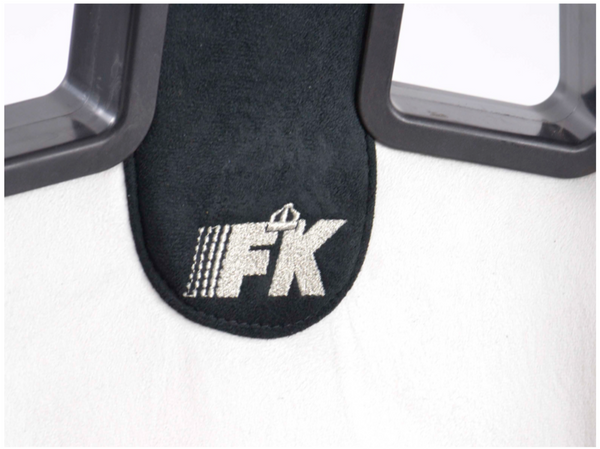 FK Universal Suede Alcantara Deluxe Motorsport Recline Bucket Seats WHITE Black